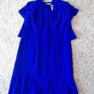Danny & Nicole Royal Blue Midi Dress